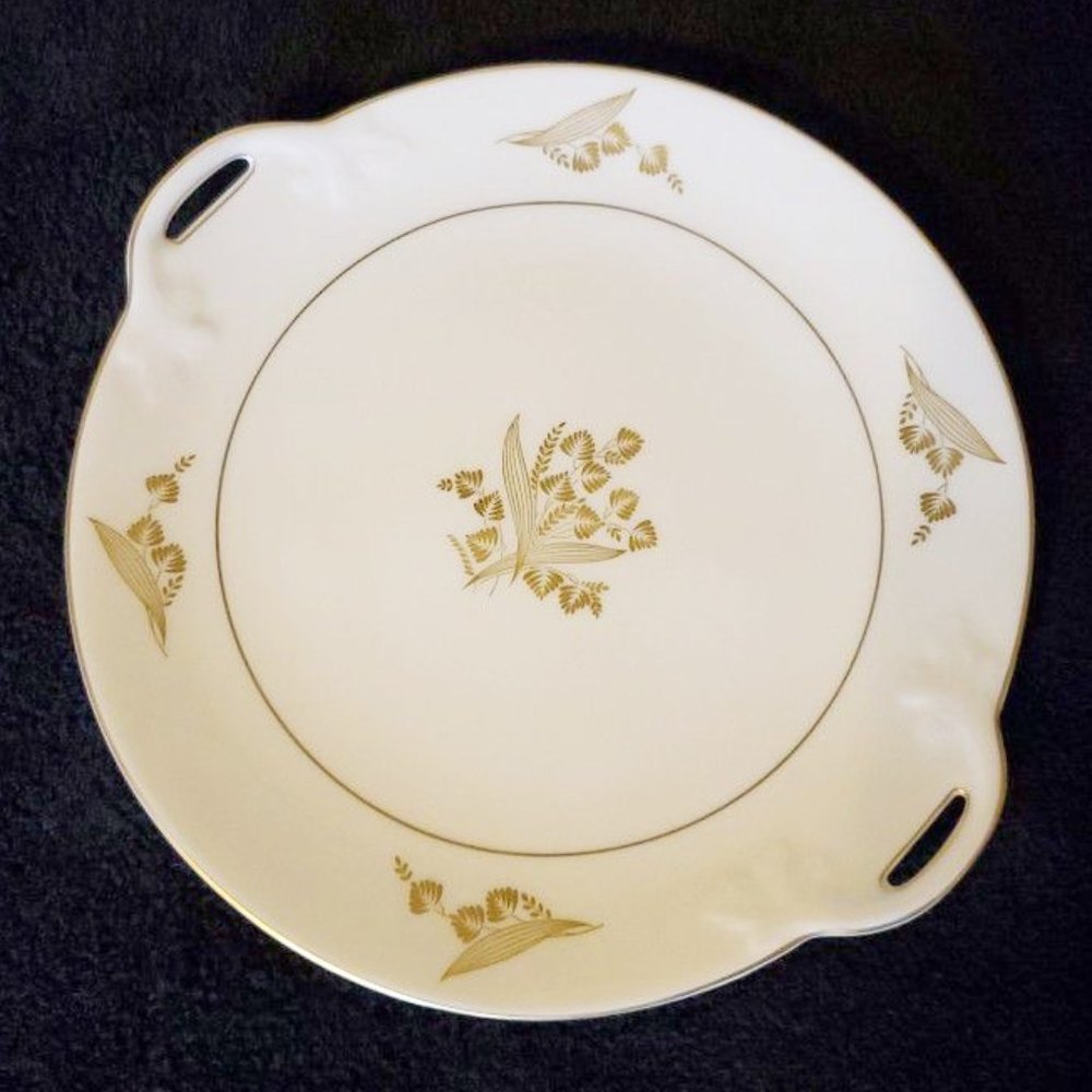 Autumn Lea Handled Cake Plate By Castleton USA